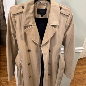 J.Crew Tan Trench Coat